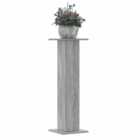 Vidaxx supports pour plantes 2 pcs 30x30x95 cm bois d'ingénierie gris sonoma