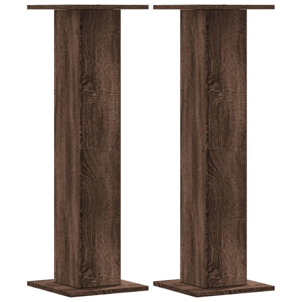 Vidaxl rastlinski standardi 2 PCS 30x30x95 cm predelani leseni rjavi hrast