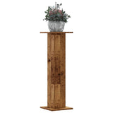 Vidaxxl supports pour plantes 2 pcs 30x30x95 cm bois traité, couleur bois ancien