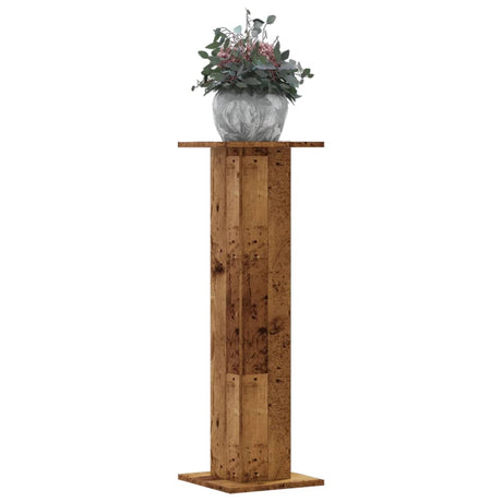 Vidaxxl supports pour plantes 2 pcs 30x30x95 cm bois traité, couleur bois ancien
