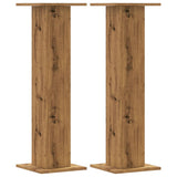 VidaXL supports pour plantes 2 pcs 30x30x95 cm bois chêne artisanal