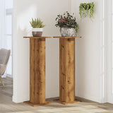 VidaXL supports pour plantes 2 pcs 30x30x95 cm bois chêne artisanal