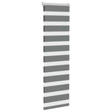 Vidaxl Zebra roller blind 45x100 cm dust width 40.9 cm dark gray