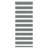 VidaXL store enrouleur zèbre 55x100 cm largeur de tissu 50,9 cm gris foncé