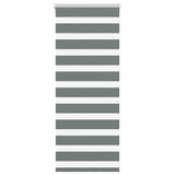 VidaXL store enrouleur zèbre 60x100 cm largeur du tissu gris foncé 55,9 cm