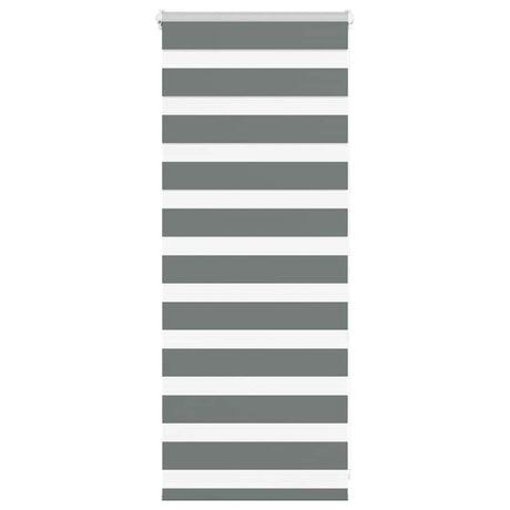 VidaXL store enrouleur zèbre 60x100 cm largeur du tissu gris foncé 55,9 cm