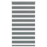 VidaXL store enrouleur zèbre 70x100 cm largeur de tissu 65,9 cm gris foncé