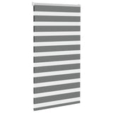 VidaXL store enrouleur zèbre 75x100 cm largeur de tissu 70,9 cm gris foncé