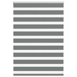 VidaXL store enrouleur zèbre 105x100 cm largeur de tissu 100,9 cm gris foncé