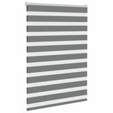 Vidaxl Zebra Rouleau aveugle 115x100 cm Largeur de tissu 110,9 cm gris foncé