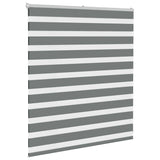 Vidaxl Zebra Rouleau aveugle 120x100 cm Largeur de tissu 115,9 cm Gris foncé