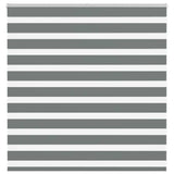 Vidaxl Zebra roller blind 145x100 cm dust width 140.9 cm dark gray