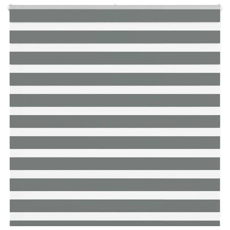 Vidaxx store enrouleur zèbre 145x100 cm largeur de tissu 140,9 cm gris foncé