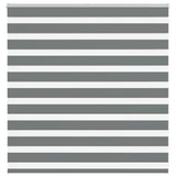 VidaXL store enrouleur zèbre 150x100 cm largeur de tissu 145,9 cm gris foncé