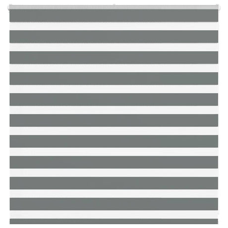 VidaXL store enrouleur zèbre 150x100 cm largeur de tissu 145,9 cm gris foncé