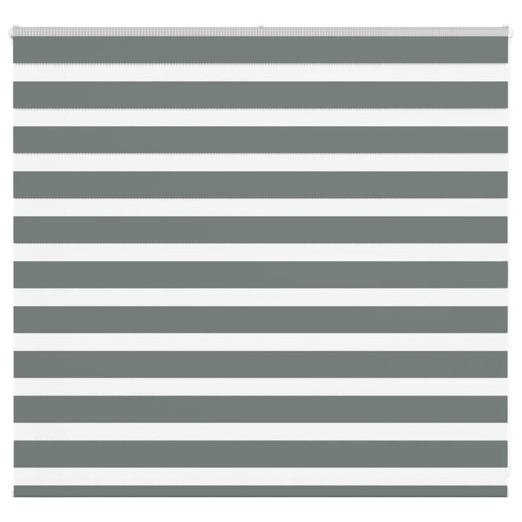 Vidaxx store enrouleur zèbre 160x100 cm largeur de tissu 155,9 cm gris foncé