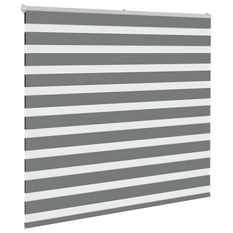 Vidaxx store enrouleur zèbre 160x100 cm largeur de tissu 155,9 cm gris foncé