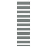 VidaXL store enrouleur zèbre 40x150 cm largeur de tissu 35,9 cm gris foncé