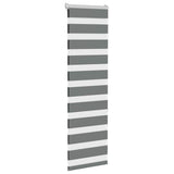 VidaXL store enrouleur zèbre 40x150 cm largeur de tissu 35,9 cm gris foncé