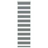 VidaXL store enrouleur zèbre 50x150 cm largeur de tissu 45,9 cm gris foncé