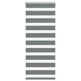 VidaXL store enrouleur zèbre 60x150 cm largeur du tissu gris foncé 55,9 cm