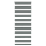 VidaXL store enrouleur zèbre 65x150 cm largeur de tissu 60,9 cm gris foncé