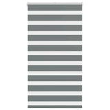 VidaXL store enrouleur zèbre 85x150 cm largeur de tissu 80,9 cm gris foncé