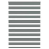 VidaXL store enrouleur zèbre 100x150 cm largeur de tissu 95,9 cm gris foncé