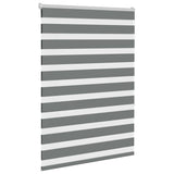 Vidaxl Zebra Roller Blind 115x150 cm Stoffbreite 110,9 cm dunkelgrau