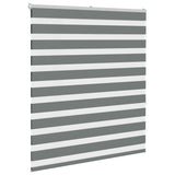 Vidaxl Zebra Roller Blind 120x150 cm Stofbredde 115,9 cm mørkegrå