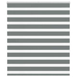 VidaXL store enrouleur zèbre 135x150 cm largeur de tissu 130,9 cm gris foncé