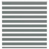 VidaXL store enrouleur zèbre 145x150 cm largeur de tissu 140,9 cm gris foncé
