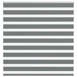 VidaXL store enrouleur zèbre 150x150 cm largeur de tissu 145,9 cm gris foncé
