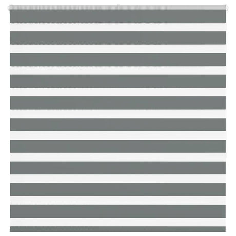 VidaXL store enrouleur zèbre 150x150 cm largeur de tissu 145,9 cm gris foncé