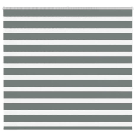 VidaXL store enrouleur zèbre 155x150 cm largeur de tissu 150,9 cm gris foncé