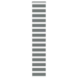 VidaXL store enrouleur zèbre 40x200 cm largeur de tissu 35,9 cm gris foncé