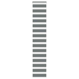 VidaXL store enrouleur zèbre 45x200 cm largeur de tissu 40,9 cm gris foncé