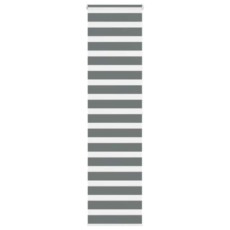 Vidaxx store enrouleur zèbre 55x200 cm largeur de tissu 50,9 cm gris foncé
