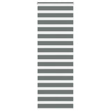 VidaXL store enrouleur zèbre 85x200 cm largeur de tissu 80,9 cm gris foncé