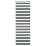 VidaXL store enrouleur zèbre 90x200 cm largeur de tissu 85,9 cm gris foncé