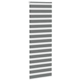 VidaXL store enrouleur zèbre 90x200 cm largeur de tissu 85,9 cm gris foncé