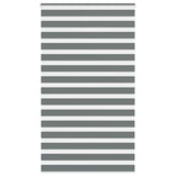 VidaXL store enrouleur zèbre 130x200 cm largeur de tissu 125,9 cm gris foncé