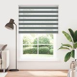 VidaXL store enrouleur zèbre 155x200 cm largeur de tissu 150,9 cm gris foncé