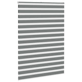 Vidaxl Zebra roller blind 160x200 cm Fabric width 155.9 cm dark gray