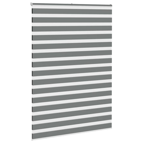Vidaxx store enrouleur zèbre 165x200 cm largeur de tissu 160,9 cm gris foncé