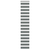 VidaXL store enrouleur zèbre 50x230 cm largeur de tissu 45,9 cm gris foncé