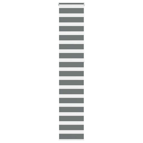 VidaXL store enrouleur zèbre 50x230 cm largeur de tissu 45,9 cm gris foncé