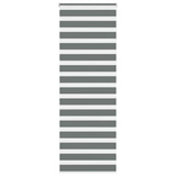 VidaXL store enrouleur zèbre 80x230 cm largeur de tissu 75,9 cm gris foncé