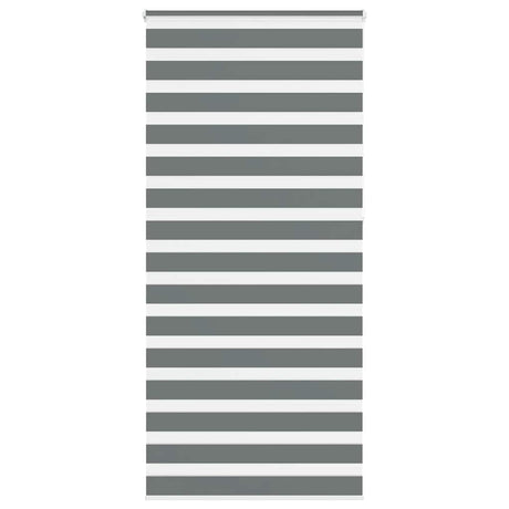 VidaXL store enrouleur zèbre 100x230 cm largeur de tissu 95,9 cm gris foncé