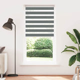 Vidaxl Zebra Roller Blind 110x230 cm Šířka tmavé tmavé šedé